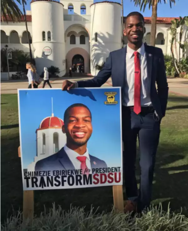 Nigerian Student Wins The Student Presidential Election At San Diego University In U.S